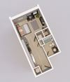 Unit K floor plan Unit K floor plan